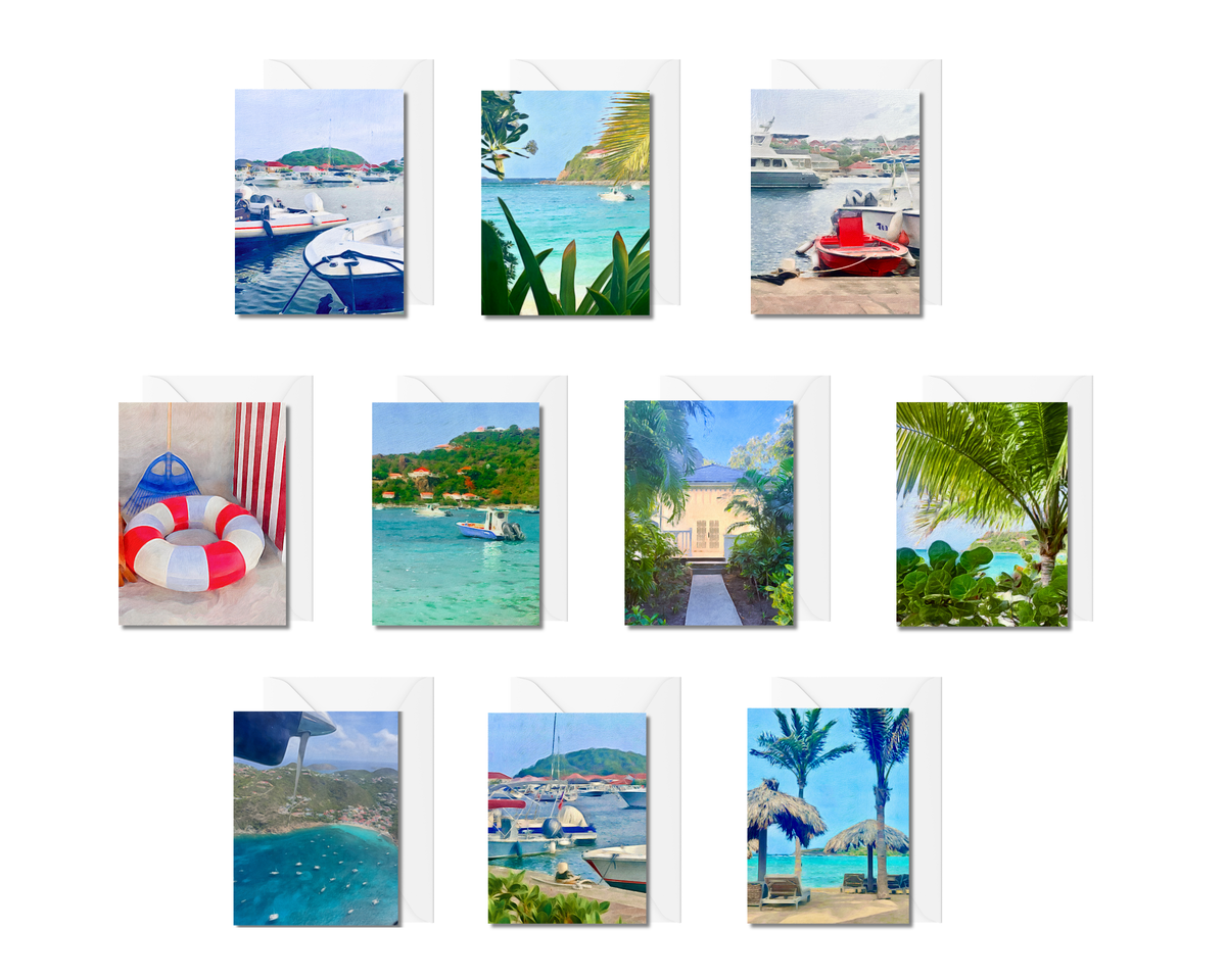Assorted Note Cards from St. Barts