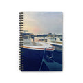 Hamptons Boat Marina Spiral Notebook