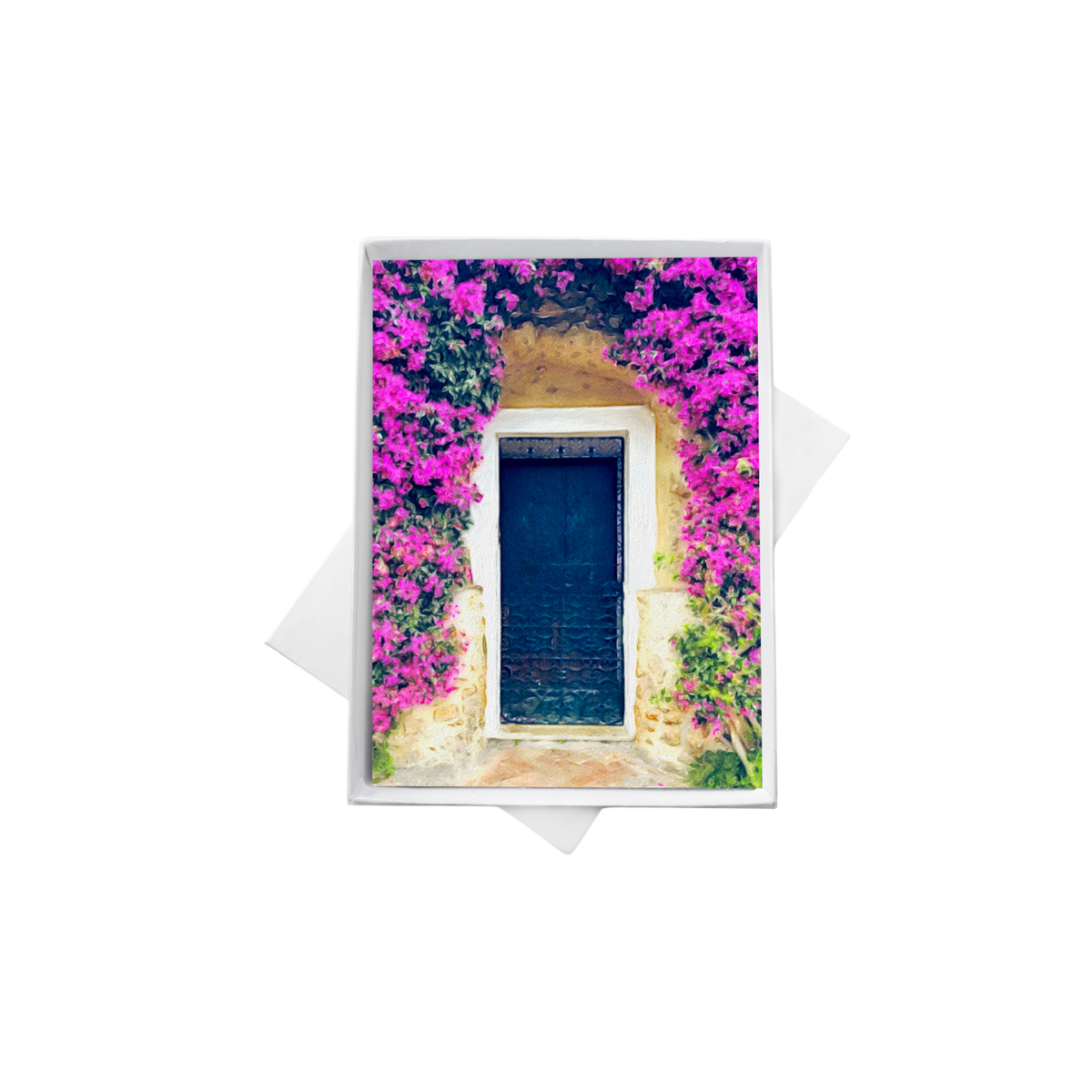 Bougainvillea Covered Door Note Cards