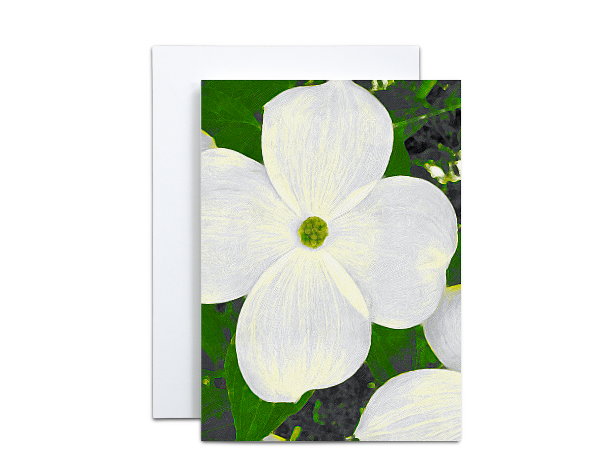 Single Dogwood Note Cards