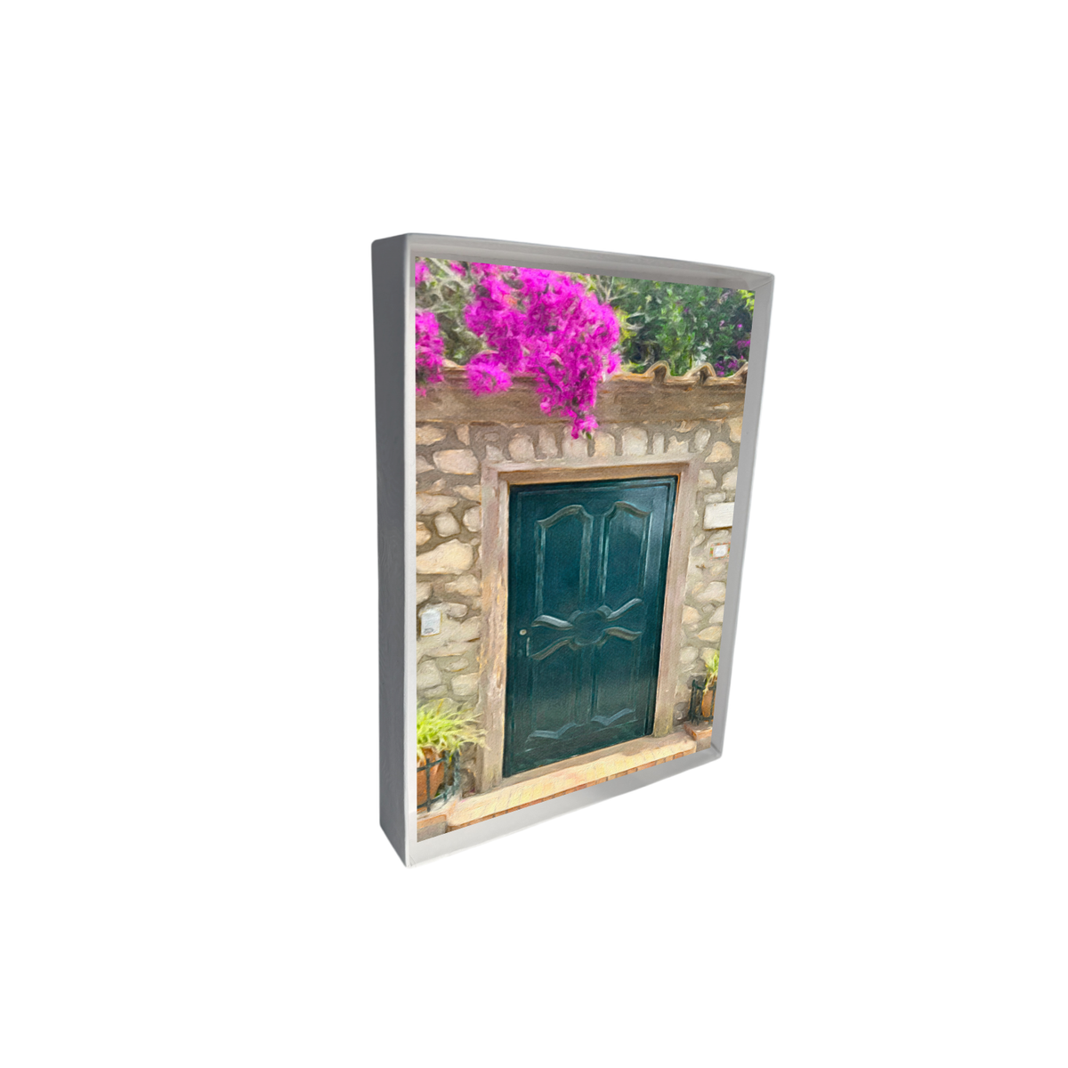 Italian Door with Bougainvillea Note Cards